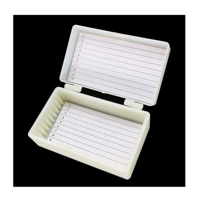 VAKUUM Lab Microscope Slides Microscope Slides Box Case Slice Box for 10 or 25 or 50 or 100 Pieces Microscope Slide Storage Microscope Parts (Size : for 10 Pieces Slides)