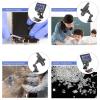 VAKUUM Lab Microscope Slides X600 Digital Microscope Electron Microscope 4.3 Inch High Definition Microscope Microscope Parts (Color : B) view 4