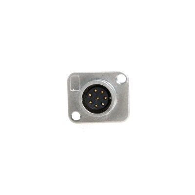 ZBLZGP Hirose MXR-8R-8S 8 Pin Square Panel Mount Female Receptacle, Push Pull Solder Cup Connector for Medical Equipment and Camera Lens Motor