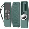 AhaStyle Protective Case for Apple TV Siri Remote [1st Gen] With AirTag Holder, Anti-Slip Silicone Cover Compatible With 2016 TV HD and 2017 4K [1st Generation] (Pine Green) view 1