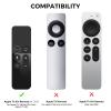 AhaStyle Protective Case for Apple TV Siri Remote [1st Gen] With AirTag Holder, Anti-Slip Silicone Cover Compatible With 2016 TV HD and 2017 4K [1st Generation] (Pine Green) view 2