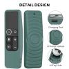 AhaStyle Protective Case for Apple TV Siri Remote [1st Gen] With AirTag Holder, Anti-Slip Silicone Cover Compatible With 2016 TV HD and 2017 4K [1st Generation] (Pine Green) view 3