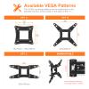 GRIFEMA GB1008-2 TV Wall Bracket for 13-43 inch, Swivel Tilt Extendable TV Wall Mount for Flat & Curved Screen, up to 20KG, Max Vesa 200X200MM view 2