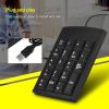 Numeric Keyboard, Portable Mini USB Numeric Keypad Number Keyboard Slim Mini Number Pad Keyboard for Laptop Desktop Computer PC view 2