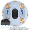 Woyaba Cute Corgi Dog Cartoon Animal Dog Mouse pad Cute,Gaming Mouse pad Small Non-Slip Round Mouse Pads for Wireless Mouse,Laptop,Desk view 3