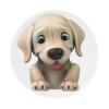 Woyaba Cartoon White Dog Dog Mouse pad Cute,Gaming Mouse pad Small Non-Slip Round Mouse Pads for Wireless Mouse,Laptop,Desk view 1