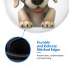 Woyaba Cartoon White Dog Dog Mouse pad Cute,Gaming Mouse pad Small Non-Slip Round Mouse Pads for Wireless Mouse,Laptop,Desk view 4