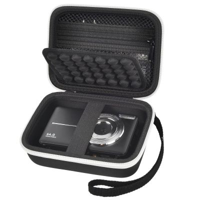 Grapsa Digital Camera Case for CAMKORY/for Kodak Pixpro/for VAHOIALD/for Sony DSCW800 830/ for Canon PowerShot 180 190. Vlogging Cameras Storage Holder for Accessories (Box Only)-Black
