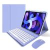 KMXDD Keyboard Case Compatible with iPad 11-inch A16 2025, iPad 10th Generation 10.9 Inch 2022 Case with Bluetooth Mouse Round Key Cute Removable Color Keyboard Cover,Purple view 1
