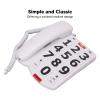 Big Button Phone for Seniors, Corded Landline Telephone, Large Buttons and One Touch Dialling, Ultra High Ringer, 9 Feet Cord, Adjustable Volume for The Elderly and The Hearing Impaired view 2