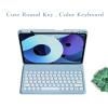 KMXDD Keyboard Case Compatible with iPad 9th 8th 7th Generation Air 3rd Gen Pro 10.5 Keyboard Case with Bluetooth Mouse Round Key Cute Removable Color Keyboard,Black view 4
