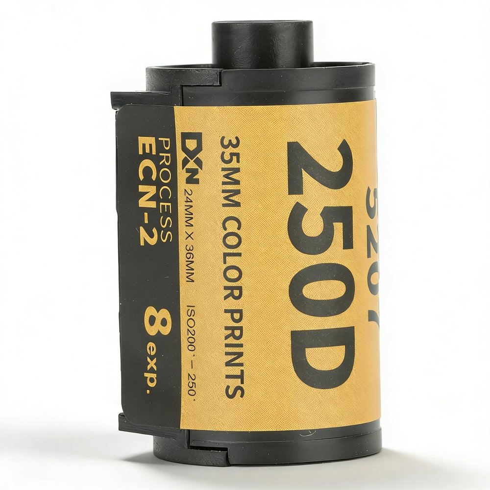 35mm Color Print Film for 135 Camera Professional Wide Exposure Range ECN 2 Process Colour Print Camera Film 8 Sheets, 200-250 Degree Light Sensitivity