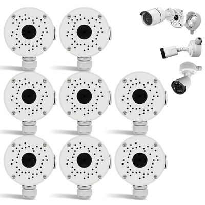 New Upgrade Security Camera Junction Box,Universal IP Camera Mount,Security Camera Bracket Outdoor,Metal Aluminum Waterproof Security Camera Mount,Blink Camera Mount