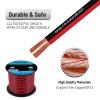Speaker Wire Cable 18 Gauge 50FT 18/2 AWG Oxygen Free Copper OFC Red Black 2 Conductor Bonded Zip Stereo Audio Light Car CL2 Flexible Electrical Wire for Hookup and Extension view 3