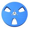 1/4 5 Inch Sound Tape Empty Reel , High Strength 3 Hole Recording Takeup Reel Improve Sound Quality Aluminum Alloy for Reel to Reel Tape Player (Blue) view 1