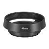 PATIKIL 46mm Lens Hood, Standard Vented Matte Surface Anti-Reflective Inside Hood with Cleaning Cloth for Camera Lens, Black for Nikon, for Fujifilm, for Pentax, for Leica view 3