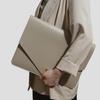 Benfan PU Leather Laptop Sleeve Compatible with New 15.3 inch MacBook Air 2023 2024, Surface Laptop 15, Surface Book 13.5, Surface Laptop Studio Color Khaki view 4