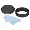 PATIKIL 77mm Lens Hood, Standard Focus Frosted Surface Anti-Reflective Inside Hood with Cap and Cleaning Cloth for Camera Lens, Black for Nikon, for Fujifilm, for Pentax, for Leica view 1