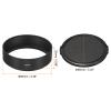 PATIKIL 77mm Lens Hood, Standard Focus Frosted Surface Anti-Reflective Inside Hood with Cap and Cleaning Cloth for Camera Lens, Black for Nikon, for Fujifilm, for Pentax, for Leica view 2