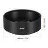 PATIKIL 46mm Lens Hood, Standard Focus Frosted Surface Anti-Reflective Inside Hood with Cleaning Cloth for Camera Lens, Black for Nikon, for Fujifilm, for Pentax, for Leica view 2