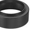 PATIKIL 46mm Lens Hood, Standard Focus Frosted Surface Anti-Reflective Inside Hood with Cleaning Cloth for Camera Lens, Black for Nikon, for Fujifilm, for Pentax, for Leica view 3