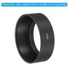PATIKIL 46mm Lens Hood, Standard Focus Frosted Surface Anti-Reflective Inside Hood with Cleaning Cloth for Camera Lens, Black for Nikon, for Fujifilm, for Pentax, for Leica view 4