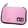 UKCOCO 2layer Digital Gadget Case for Travel Cable Organizer Pouch for Usb Cords and Accessories Compact Electronics Storage Bag Pink view 1