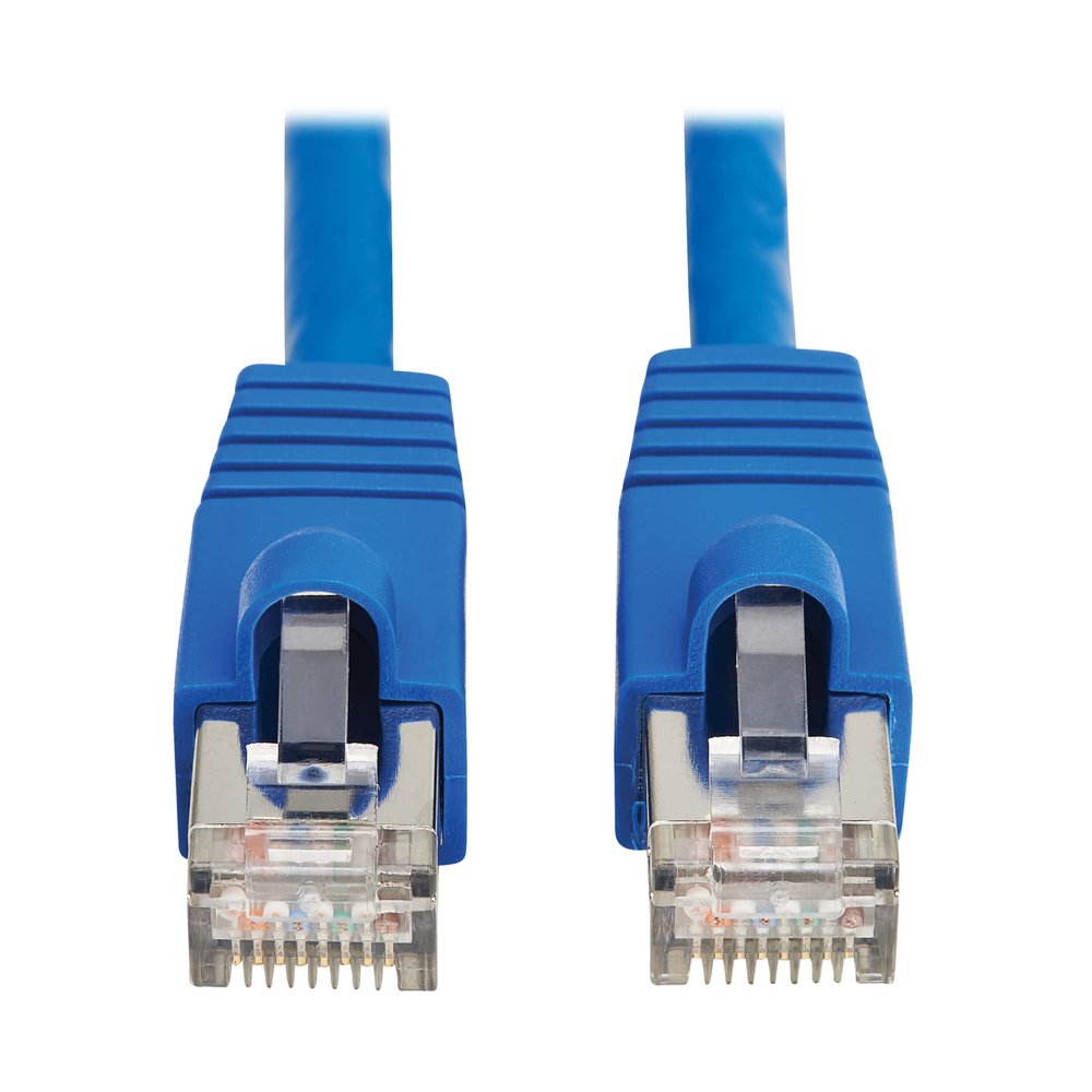 Tripp Lite Cat8 40G PoE Shielded Ethernet Cable, 6 Feet / 1.8 Meters, Blue, High Speed, Power Over Ethernet, RJ45, Snagless SSTP, Male-to-Male, Network Patch LAN Cord, (N272-F06-BL)