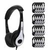 Avid Products AE-35 White Classroom Personal Headphones with 3.5mm Plug, No Mic (100 Pack) view 1