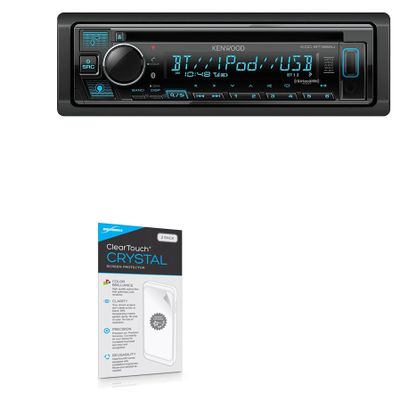 BoxWave Screen Protector Compatible with Kenwood KDC-BT382U - ClearTouch Crystal (2-Pack), HD Film Skin - Shields from Scratches