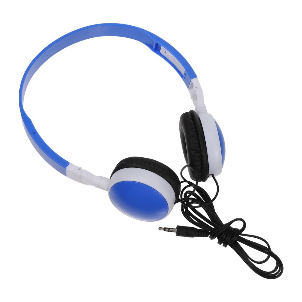 Hemobllo Kids Wired Headphones Foldable on-Ear Stereo Headset Lightweight with Cushioned Ear Cups Compatible with Phone Laptop Computer 3.5Mm Jack