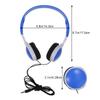 Hemobllo Kids Wired Headphones Foldable on-Ear Stereo Headset Lightweight with Cushioned Ear Cups Compatible with Phone Laptop Computer 3.5Mm Jack view 2