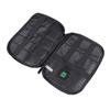 Hemobllo 1pc Portable Multi-function Data Cable Organizer and Earphone Storage Bag for Travel and Stylish Sundries Holder Black view 1