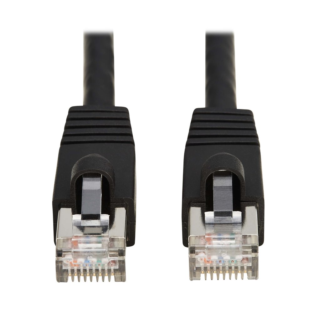 Tripp Lite Cat8 40G PoE Shielded Ethernet Cable, 10 Feet / 3.1 Meters, Black, High Speed, Power Over Ethernet, RJ45, Snagless SSTP, Male-to-Male, Network Patch LAN, (N272-F10-BK)