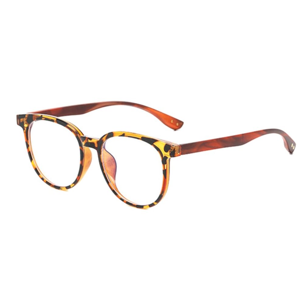Optifine Blue Light Blocking Glasses for Women Computer Reading Glasses for Men Retro Round Frame (Tortoise, 0.00)