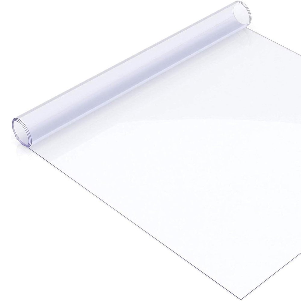 Drsyffsup Clear Plastic Carpet Protector Mat Waterproof Office Desk Pad Vinyl Dining Room Table Protector for Wood Furniture Kitchen Children's Bedroom (Size : 60x600cm-1)