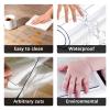 Drsyffsup Clear Plastic Carpet Protector Mat Waterproof Office Desk Pad Vinyl Dining Room Table Protector for Wood Furniture Kitchen Children's Bedroom (Size : 60x600cm-1) view 3