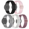5 Pack Stretchy Nylon Watch Bands Compatible with Garmin Venu 3S/4 41mm/2S/Forerunner 265S 42mm,18mm Soft Elastic Adjustable Sport Strap for Vivoactive 4S 40mm/Forerunner 255S Music Women Men view 1