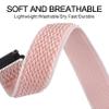 5 Pack Stretchy Nylon Watch Bands Compatible with Garmin Venu 3S/4 41mm/2S/Forerunner 265S 42mm,18mm Soft Elastic Adjustable Sport Strap for Vivoactive 4S 40mm/Forerunner 255S Music Women Men view 2
