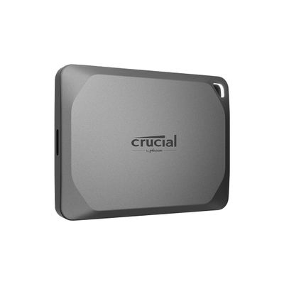 Crucial X9 Pro 2TB Portable SSD, Up to 1050MB/s Read & Write, 3.2 USB-C, External Solid State Drive, Durable Storage for PC & Mac, for Content Creators & Videogaphers, Silver - CT2000X9PROSSD902