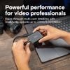 Crucial X10 Pro 4TB Portable SSD, Up to 2100MB/s Read, 2000MB/s Write, 3.2 USB-C, External Solid State Drive, Durable Storage for PC & Mac, for Professional Creators, Black - CT4000X10PROSSD902 view 2