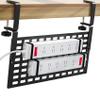 Under Desk Cable Management No Drill Under Table Cord Management Metal Cable Management with Clamp Power Strip Cord Management for Desk Wire Management view 1
