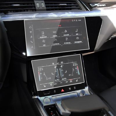 BORATO Car GPS navigation film LCD screen Tempered glass protective film,For Audi e-tron 2018-2023 Accessories