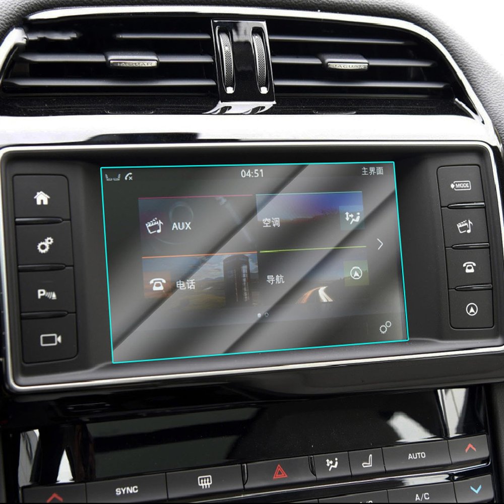 BORATO Car GPS navigation film LCD screen Tempered glass protective film,For Jaguar F-pace 2013-2016 Accessories
