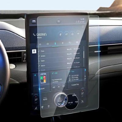 BORATO Car GPS navigation film LCD screen Tempered glass protective film,For Ford Mustang Mach-E 2021-2023 Accessories