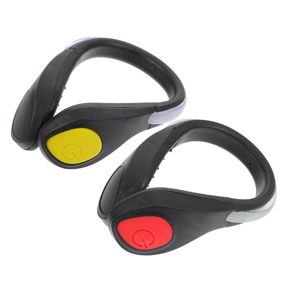 Toddmomy 2pcs Flash Shoes Outdoor Glow Shoes Biking Shoe Clips abs Clip Running Light Warning Light Cycling Lamp Safety