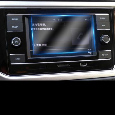 BORATO Car GPS Navigation Film LCD Screen Tempered Glass Protective Film,for VW T-ROC 2018 2019 Accessories