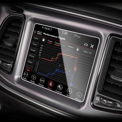 BORATO Car GPS navigation film LCD screen Tempered glass protective filmFor Dodge Challenger 2015-2023 Accessories