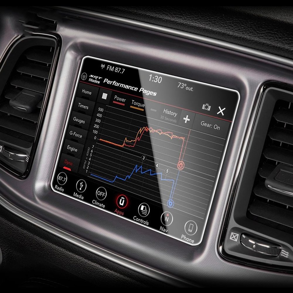 BORATO Car GPS navigation film LCD screen Tempered glass protective filmFor Dodge Challenger 2015-2023 Accessories