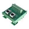 Ganasome RJ45 8P8C 2-Way Ethernet Connector Breakout Board DIN Rail Mount Interface Module view 1